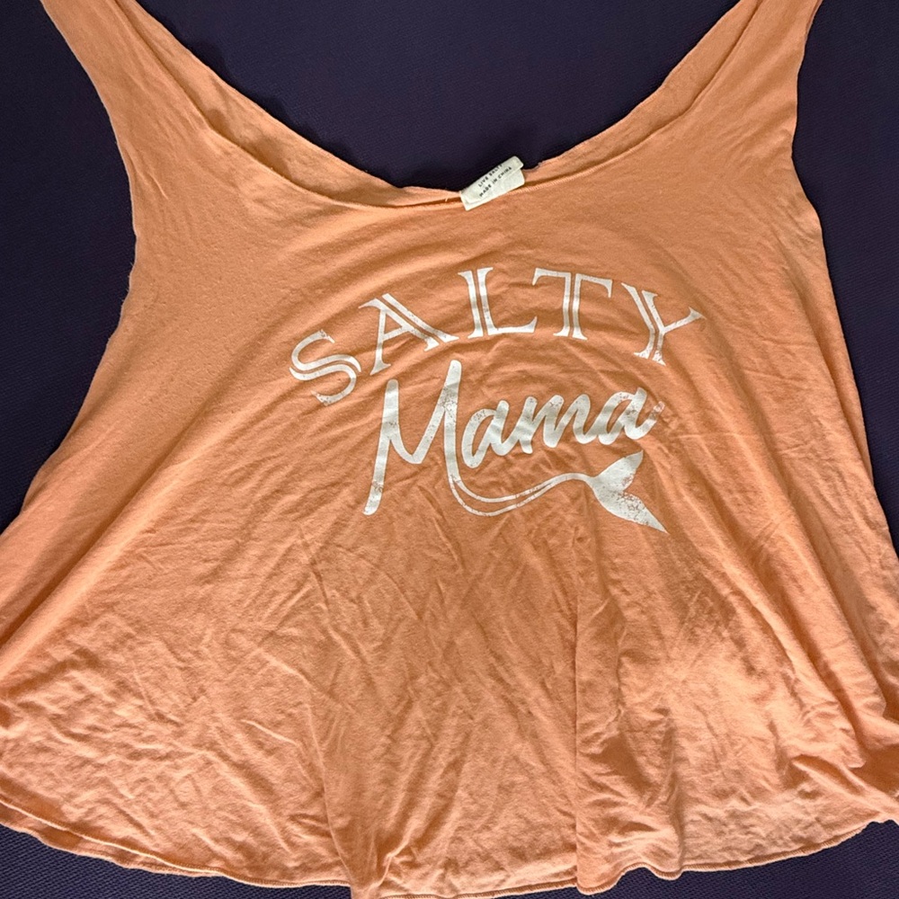 Salt Life Salty Mama Orange Tank Top